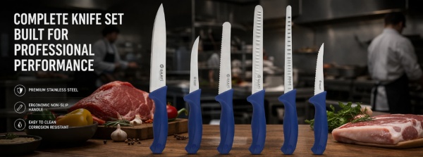 kitchen knife set for food processing kitchen knife set for food processing