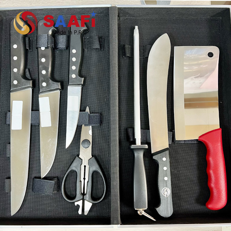 Slaughter Knife Set with Aluminium Box
