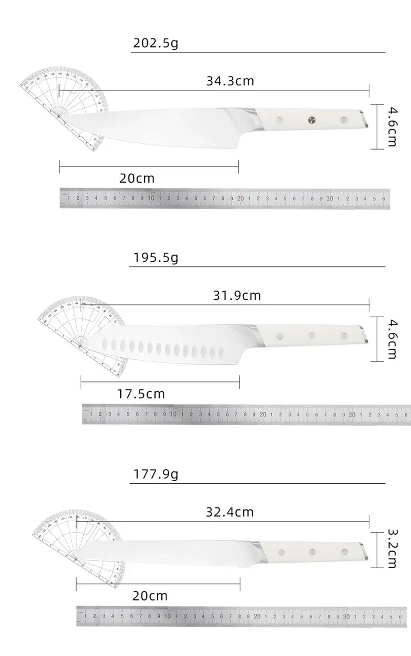 10 Pcs Kitchen Knife Set
