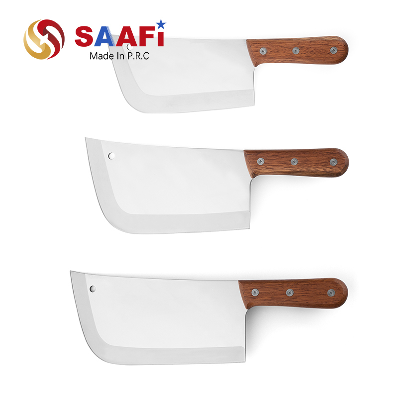 Axe Slaughter Knife with Wood Handle