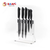 Clear Acrylic Magnetic Knife Block Holder – Modern Transparent Knife Stand for Kitchen Storage