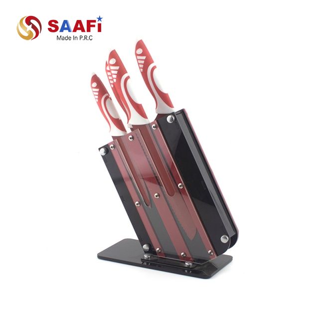 Acrylic Knife Block with Modern Transparent Design – Durable Kitchen Knife Holder