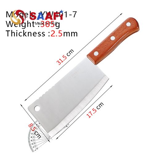 Professionele beukhandgreep Chef -messen met 3CR roestvrijstalen mes (7 ″ –10 ″)