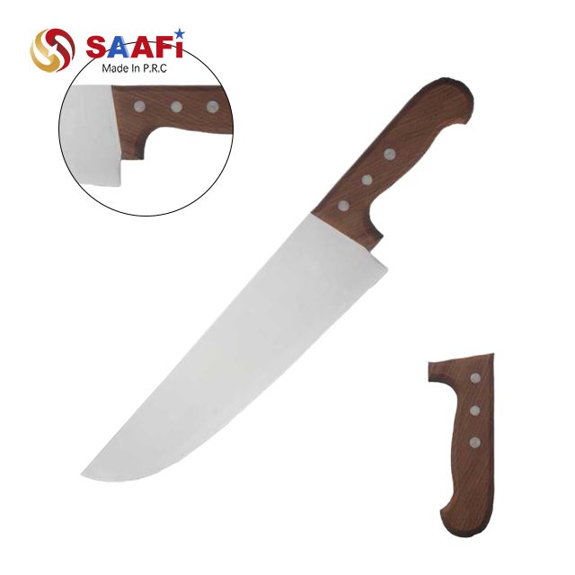 Classic Wooden Handle Chef Knife Set – 3-Piece Stainless Steel Kitchen Knife Collection