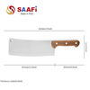 Heavy-Duty Butcher Knives with Merbau Wood Handle (9″–12″)