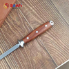 Professional Honing Steel with Wooden Handle – Kitchen Knife Sharpening Rod for Precise Edge Maintenance