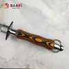 Professional Stainless Steel Sharpening Rod with Wooden Handle