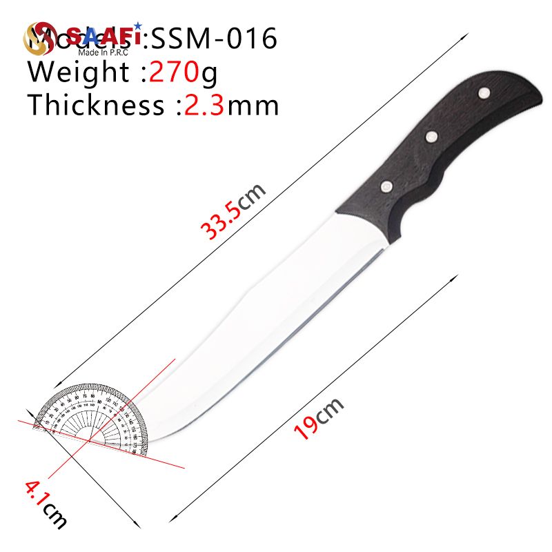 Stainless Steel Slicing Knife with Wooden Handle | 7–9 Inch Kitchen Knife