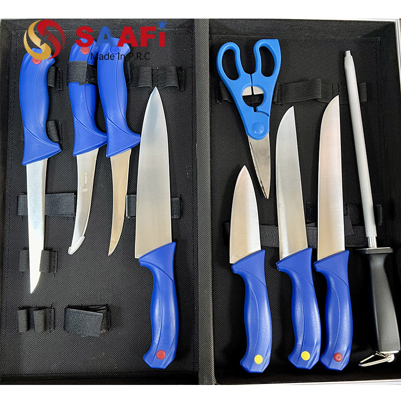 7 Pcs Wood Handle Kitchen Knife