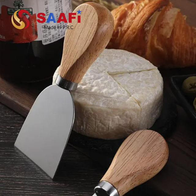 4pcs Cheese Knives Set with Wooden Handle