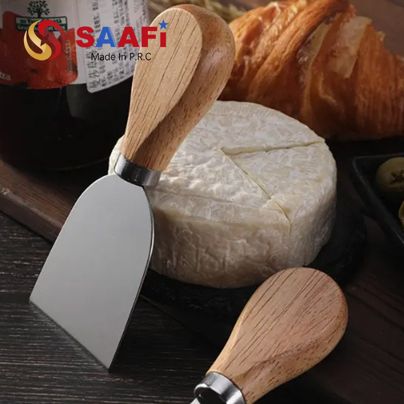4pcs Cheese Knives Set with Wooden Handle