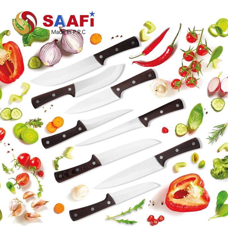 Butcher Knife with Wood Handle