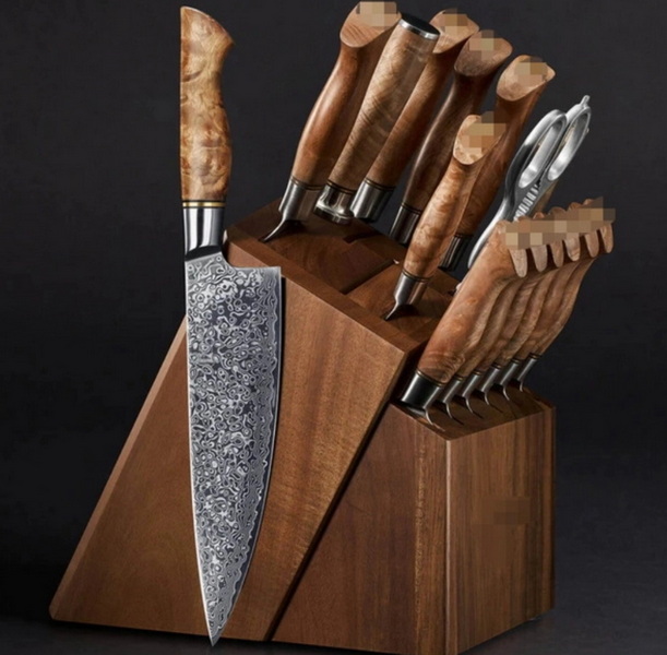Professional Damascus Kitchen Knife Set Manufacturers Italy
