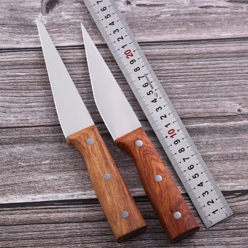 durable wooden grip chef knife