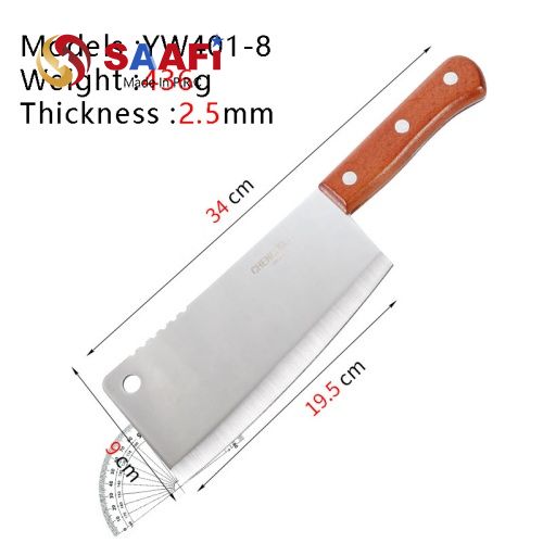 Professionele beukhandgreep Chef -messen met 3CR roestvrijstalen mes (7 ″ –10 ″)