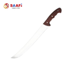 Curved Blade Stainless Steel Chef Knife with Merbau Wood Handle – Professional Kitchen Knife