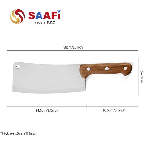 Heavy-Duty Butcher Knives with Merbau Wood Handle (9″–12″)