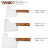 Heavy-Duty Cleaver Knives with Merbau Wood Handle (8″–10″)