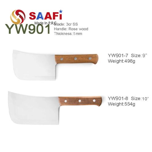 Heavy-Duty Meat Cleavers with Rosewood Handle (9″–10″)