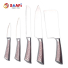 Stainless Steel Kitchen Knife Set with Hollow Handles – Chef, Bread, Cleaver, and Utility Knives