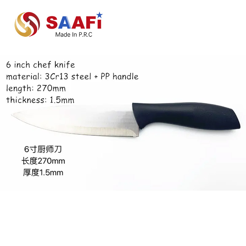 Plastic Handle Serrated Bread Paring Steak Boning