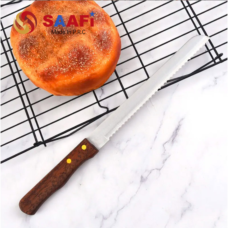 Classic Bread Knife Ergonomic Wood Handle
