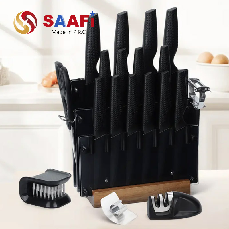 20 Pcs Knife Set Plastic Handle Kitchen Knife Set