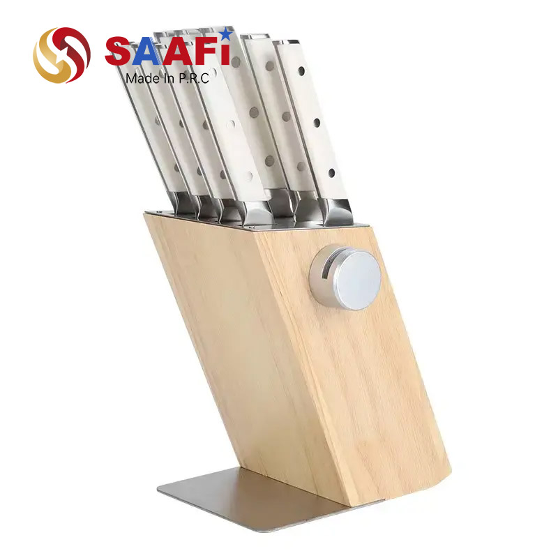 10 Pcs Kitchen Knife Set With Sharpener