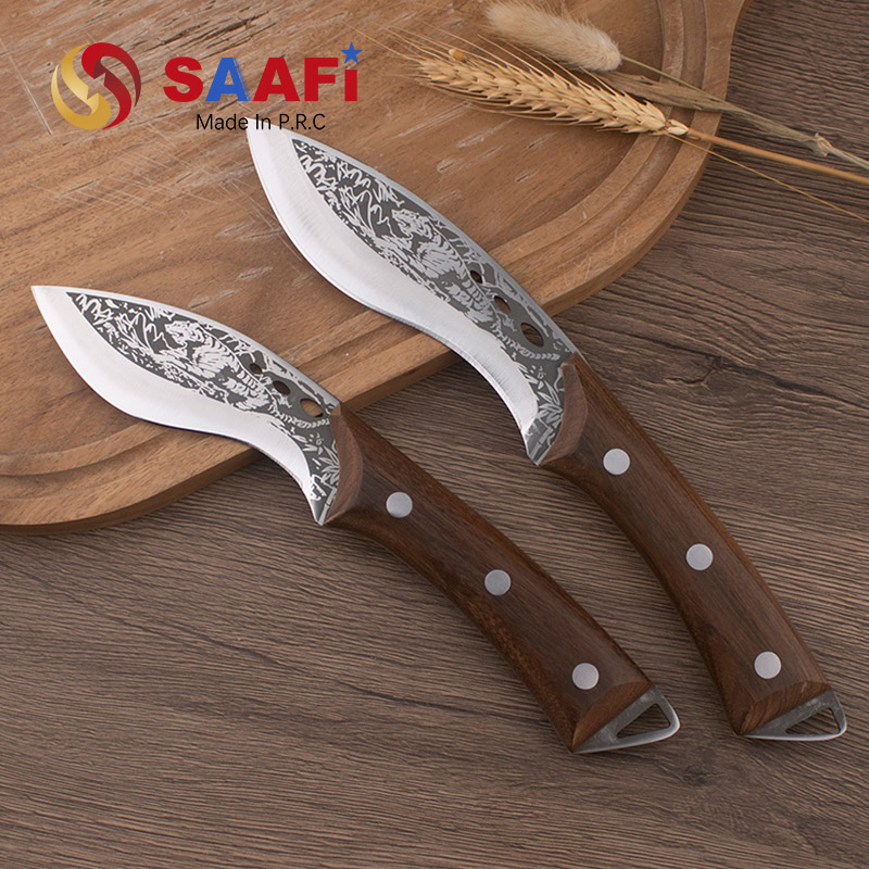 Unique Design Kitchen Knife with PU Cover