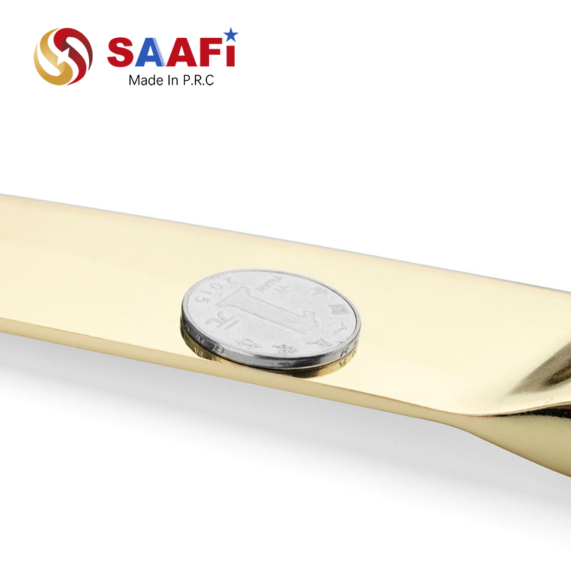 Gold Coating Chef Knife with Wood Handle