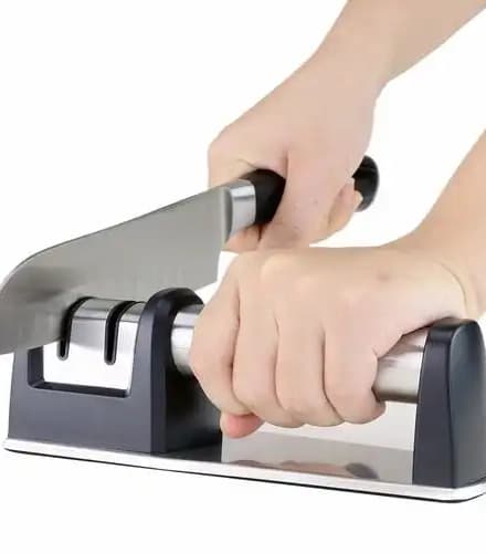How To Use A Knife Sharpener in Block2