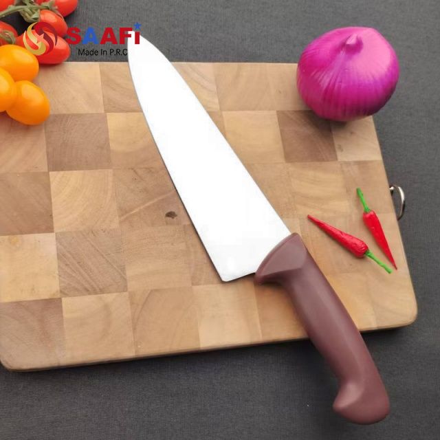 8.5 Inch Stainless Steel Chef Knife with Ergonomic Plastic Handle