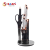 Modern Acrylic & Stainless Steel Knife Holder – Rotating Block with Custom Logo Options
