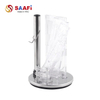 Stainless Steel Knife Holder with Transparent Acrylic Slots | Modern Kitchen Knife Block