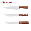 Wooden Handle Chef Knife Set – 3Cr Stainless Steel, 2mm Blade Thickness, 8 Designs for Professional Kitchens