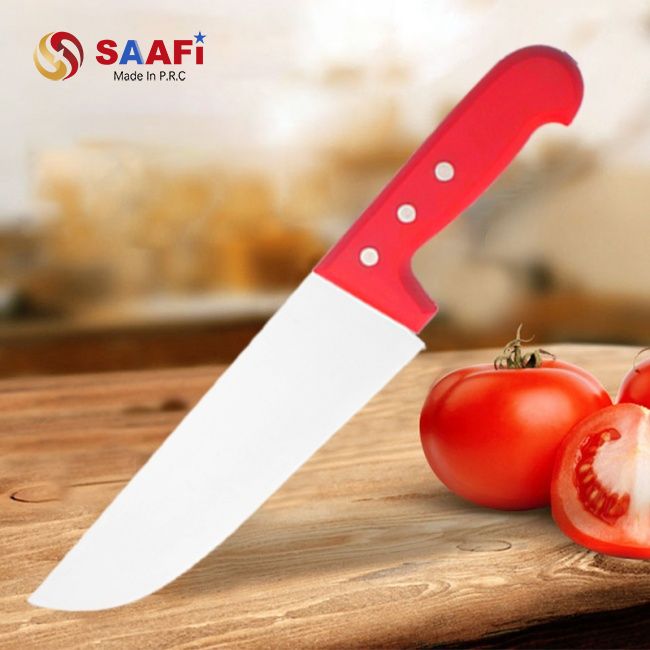 Plastic Handle Chef Knife 10 Inch – Stainless Steel Kitchen Knife for Professional & Home Use