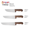 3Cr Stainless Steel Kitchen Chopper with Triple-Riveted Wooden Grip