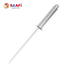 Stainless Steel Knife Sharpening Rod with Ergonomic Handle – Lightweight 19cm Honing Steel
