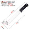 Professional Stainless Steel Kitchen Machete with Black Handle