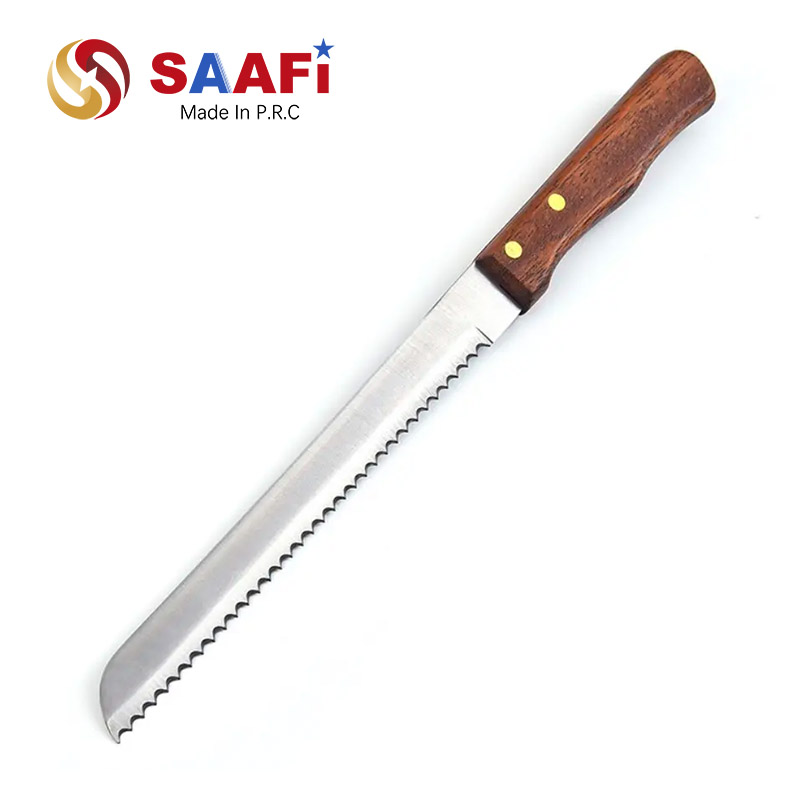 Classic Bread Knife Ergonomic Wood Handle