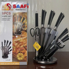 9 PCS Hollow Handle Knife Set