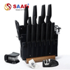 20 Pcs Knife Set Plastic Handle Kitchen Knife Set