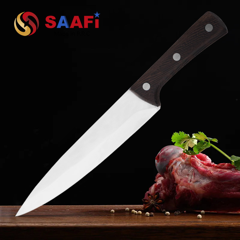 Butcher Knife with Wood Handle
