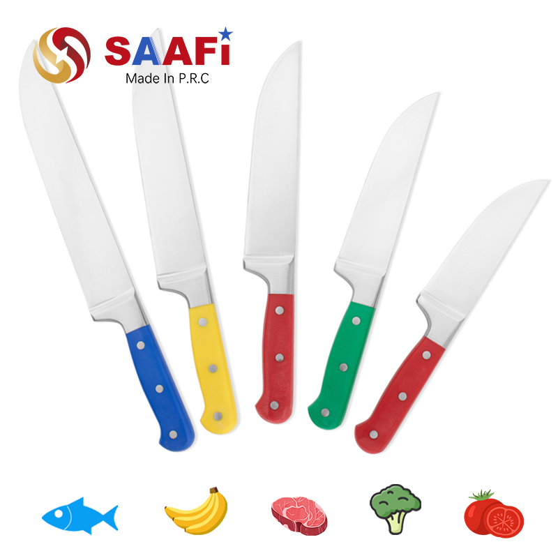 Colorful Handle Chef Knife Butcher Use