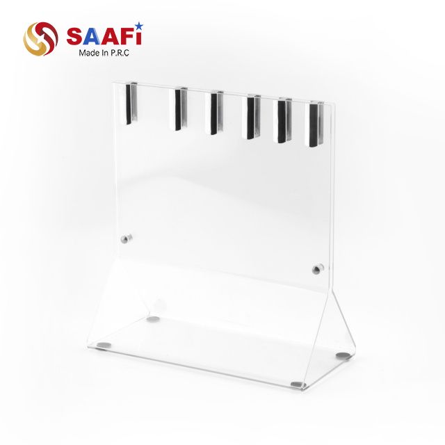 Clear Acrylic Magnetic Knife Block Holder – Modern Transparent Knife Stand for Kitchen Storage