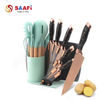 Modern Kitchen Knife Block with Utensil Holder – Space-Saving Knife Storage Stand