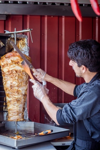custom handle shawarma knife