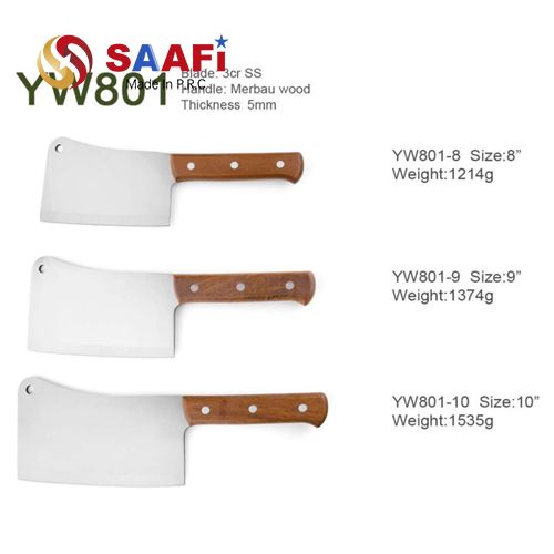 Stainless Steel Butcher Cleavers for Professional Kitchens