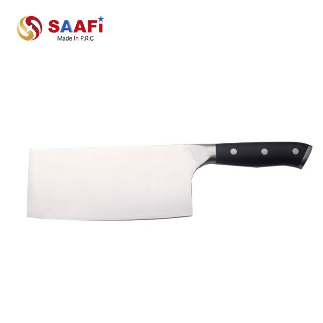 Heavy Duty Stainless Steel Cleaver Knife with Ergonomic Handle for Kitchen Use