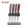 Clear Acrylic Knife Block Stand – Transparent Magnetic Kitchen Knife Holder for 4 Knives